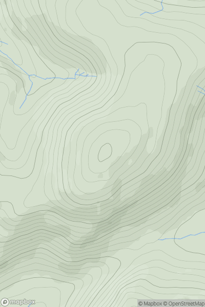 Thumbnail image for Well Hill [The Glenkens to Annandale] [NS913064] showing contour plot for surrounding peak